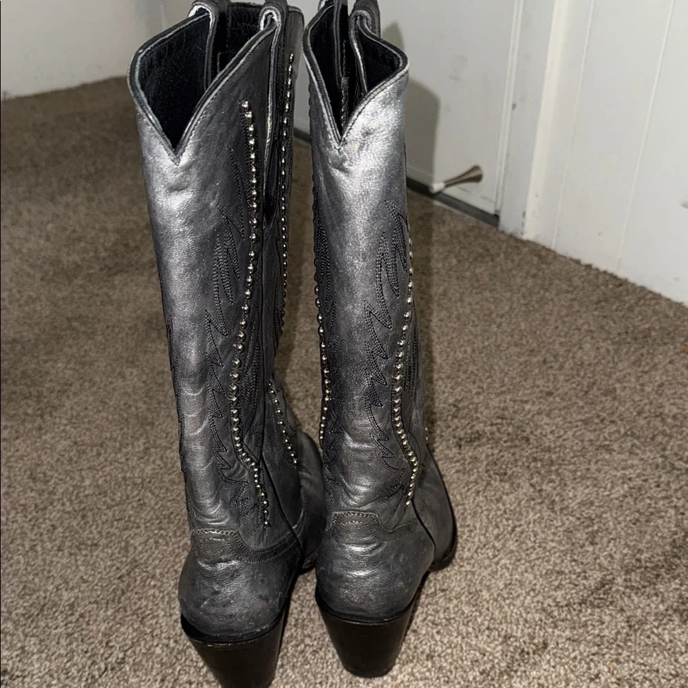 Idyllwind by Miranda lambert cowgirl boots silver with studs size 11 - Picture 4 of 9